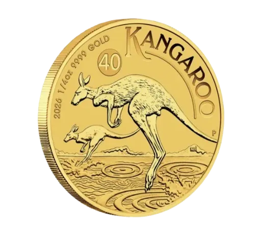 1/4 oz Златна монета Австралийско Кенгуру | 2026